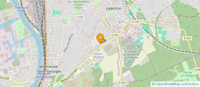 localisation de l'entreprise TAXI SERVICE 75 à VILLENEUVE-SAINT-GEORGES