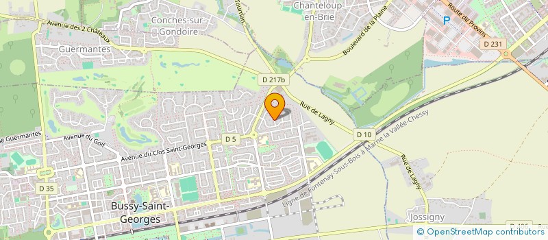 localisation de l'entreprise TAXI SERVICES  BUSSY-SAINT-GEORGES