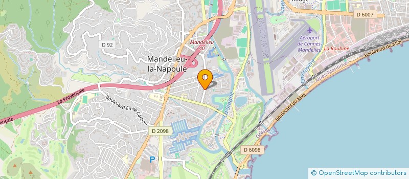 localisation de l'entreprise TAXI SERVICES AURIBEAU à MANDELIEU-LA-NAPOULE