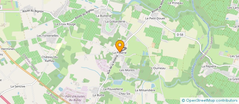 localisation de l'entreprise TAXI SEVRE VIGNOBLE  CHATEAU-THEBAUD