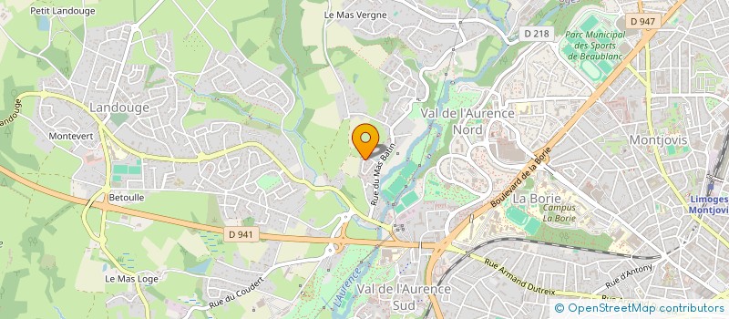 localisation de l'entreprise TAXI SIRAT à LIMOGES