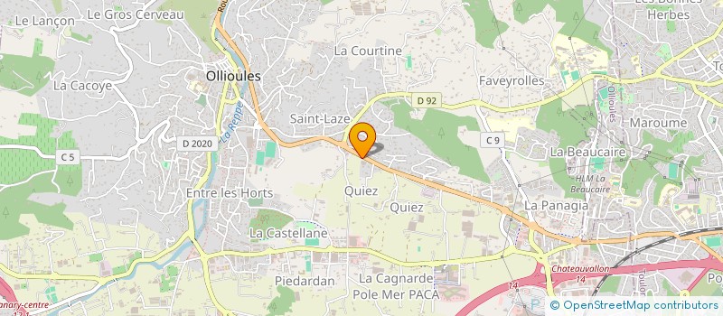 localisation de l'entreprise TAXI STEPHANE MOURCELY à OLLIOULES