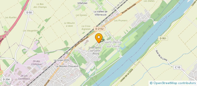 localisation de l'entreprise TAXI SUD 41  SAINT-DENIS-SUR-LOIRE