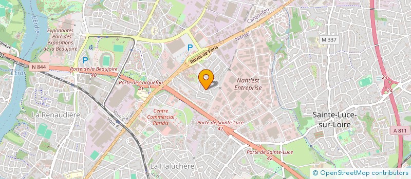 localisation de l'entreprise TAXI SUR LE POUCE à NANTES