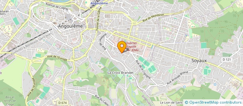 localisation de l'entreprise TAXI SUR TOUVRE à ANGOULEME