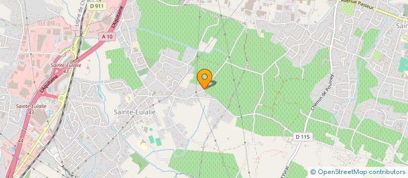 localisation de l'entreprise TAXI SYLVIE à SAINTE-EULALIE