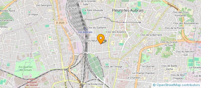 localisation de l'entreprise TAXI TACHAFIN à FLEURY-LES-AUBRAIS