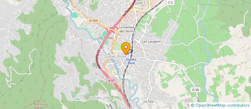 localisation de l'entreprise TAXI TAHAR GAALOUL  SOLLIES-PONT