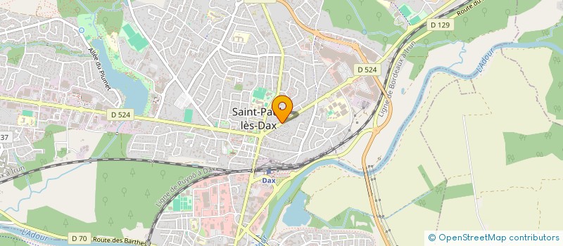 localisation de l'entreprise TAXI TERCIS  ST-PAUL-LES-DAX