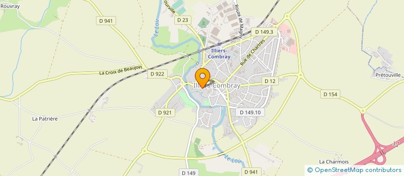 localisation de l'entreprise TAXI THOMAS à ILLIERS-COMBRAY