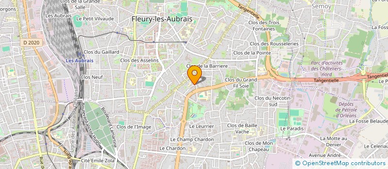 localisation de l'entreprise TAXI TONY à ORLEANS