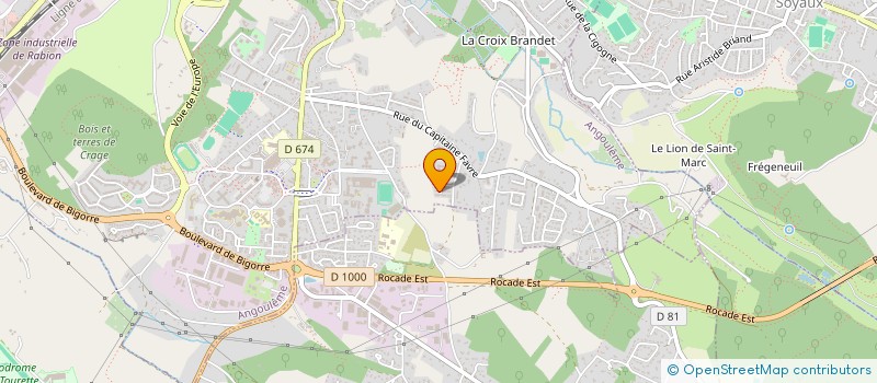 localisation de l'entreprise TAXI TORSAC à ANGOULEME