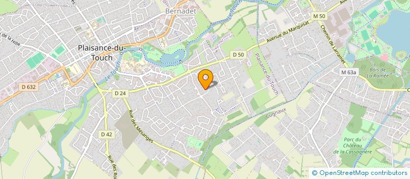 localisation de l'entreprise TAXI TOURNEFEUILLE  PLAISANCE-DU-TOUCH