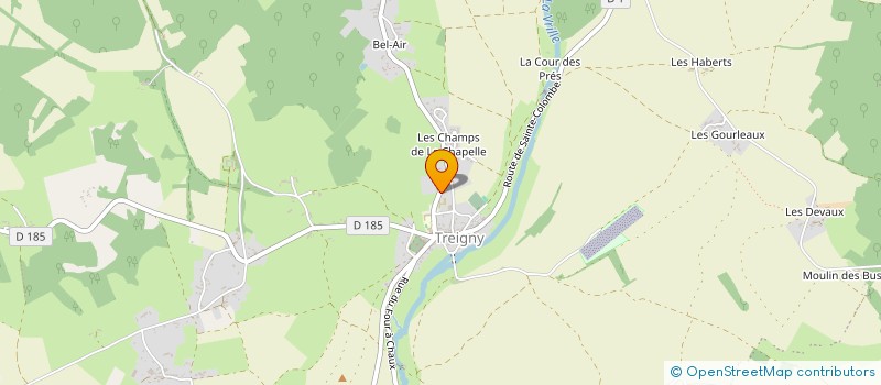 localisation de l'entreprise TAXI TREIGNYCOIS  TREIGNY-PERREUSE-SAINTE-COLOMBE