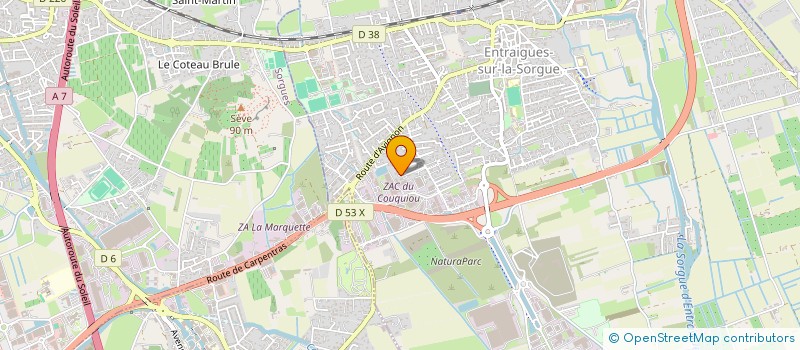 localisation de l'entreprise TAXI TURREL  ENTRAIGUES-SUR-LA-SORGUE