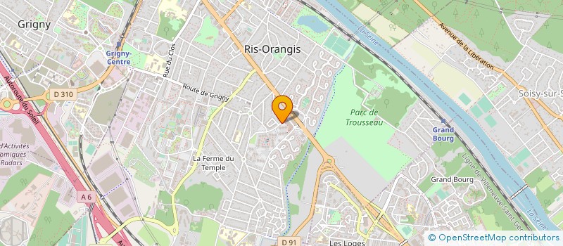 localisation de l'entreprise TAXI UP à RIS-ORANGIS