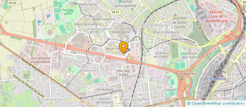 localisation de l'entreprise TAXI URBANDRIVE  STRASBOURG