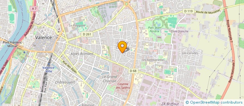 localisation de l'entreprise TAXI VALENCE 26  VALENCE