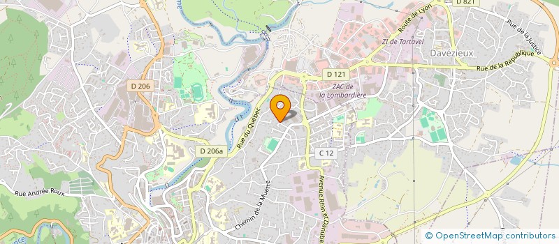 localisation de l'entreprise TAXI VALETTE à ANNONAY