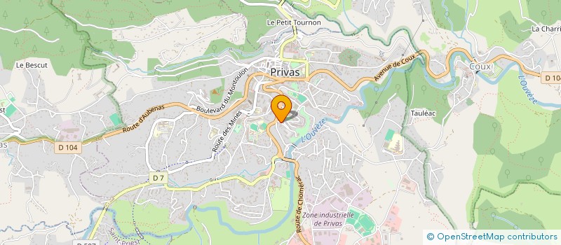 localisation de l'entreprise TAXI VALS D'ARDECHE à PRIVAS