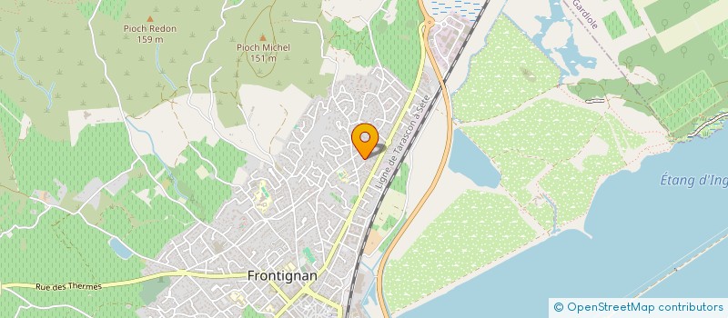 localisation de l'entreprise TAXI VB à FRONTIGNAN