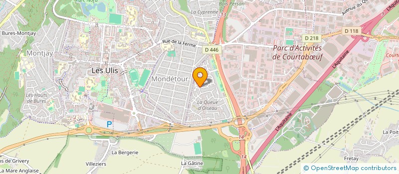 localisation de l'entreprise TAXI VERRIERES LE BUISSON SA  LES ULIS