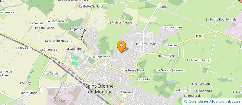 localisation de l'entreprise TAXI VIGNEUX-DE-BRETAGNE  SAINT-ETIENNE-DE-MONTLUC