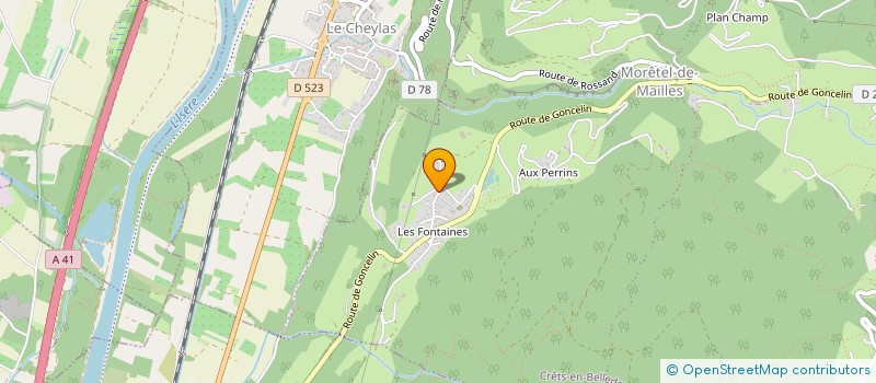 localisation de l'entreprise TAXI VILLOT NADEGE à CRETS EN BELLEDONNE