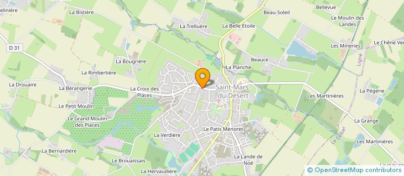 localisation de l'entreprise TAXI VINCENT LOIRE ATLANTIQUE  SAINT-MARS-DU-DESERT