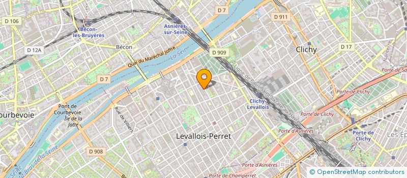 localisation de l'entreprise TAXI VISION à LEVALLOIS-PERRET