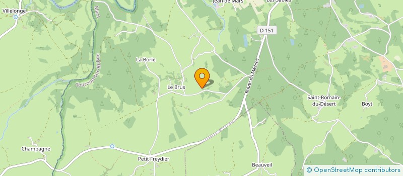 localisation de l'entreprise TAXI VIVARAIS LIGNON  TENCE