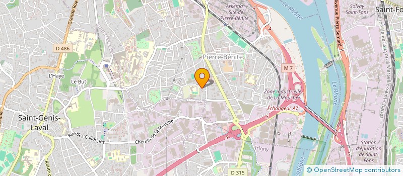 localisation de l'entreprise TAXI VSL LYON METROPOLE  OULLINS-PIERRE-BENITE