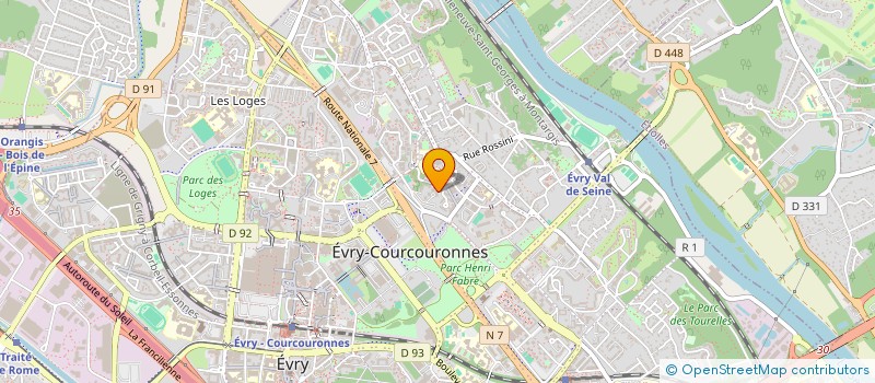 localisation de l'entreprise TAXI YAHIA  EVRY-COURCOURONNES