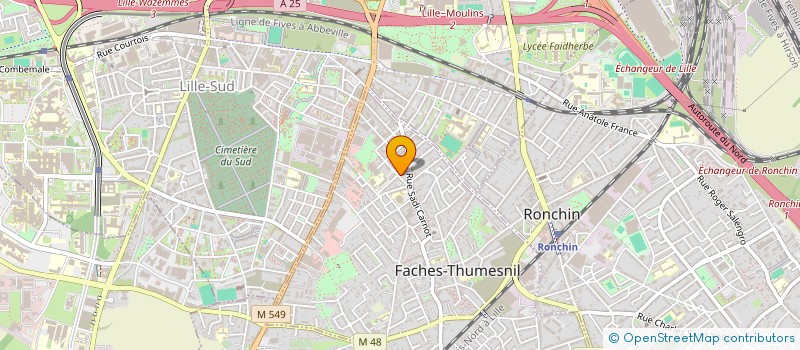 localisation de l'entreprise TAXI ZAO à FACHES-THUMESNIL