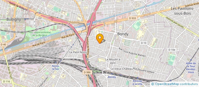 localisation de l'entreprise TAXI420.FR  BONDY