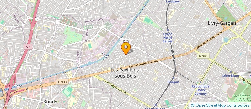 localisation de l'entreprise TAXICOM à LES PAVILLONS-SOUS-BOIS