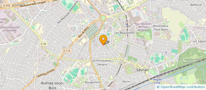 localisation de l'entreprise TAXINAD à SEVRAN