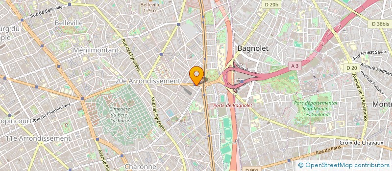 localisation de l'entreprise TAXIPHONE 20  PARIS