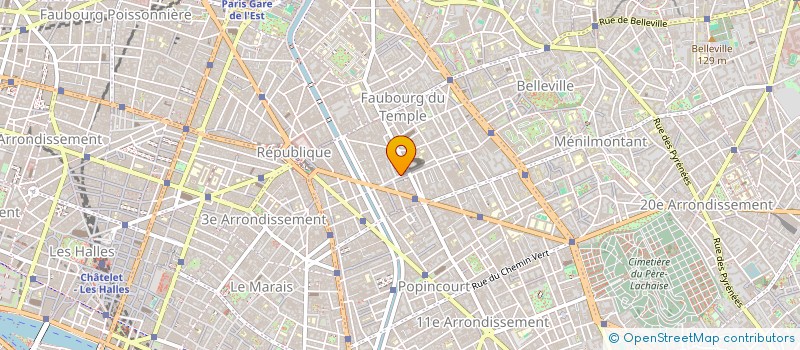 localisation de l'entreprise TAXIPHONE-INTERNET DES TROIS BORNES  PARIS