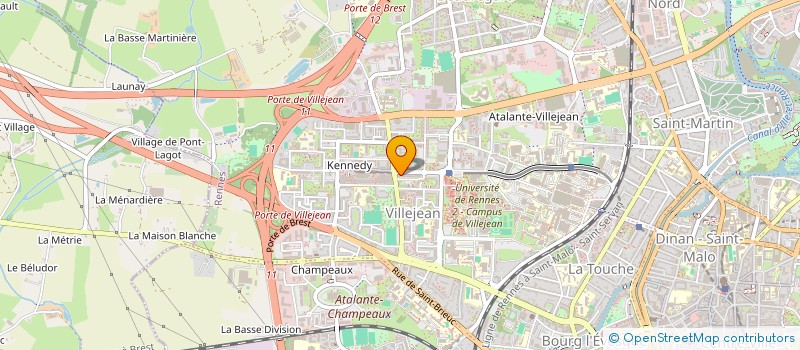 localisation de l'entreprise TAXIPHONE KENNEDY à RENNES