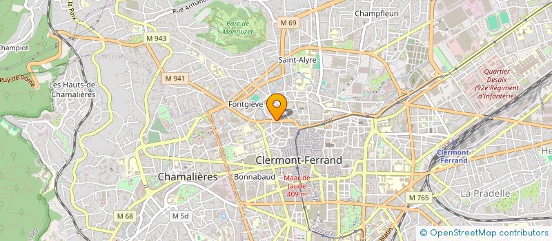 localisation de l'entreprise TAXIS 63 à CLERMONT-FERRAND