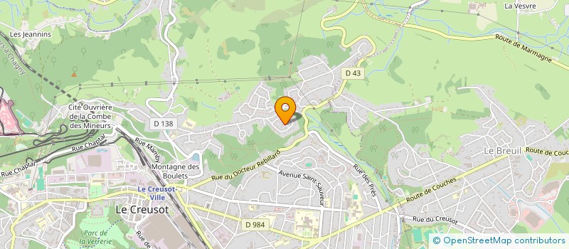 localisation de l'entreprise TAXIS ALIZE  LE CREUSOT