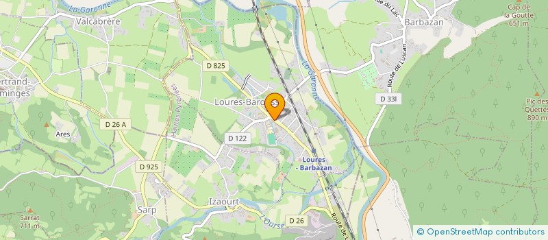localisation de l'entreprise TAXIS AMBULA LOURES BAROUSSE RIBES BERRA à LOURES-BAROUSSE