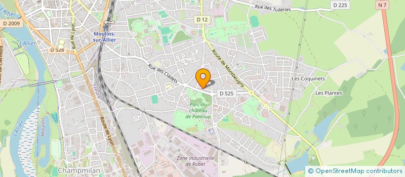 localisation de l'entreprise TAXIS AMBULANCES BARRAUD ET CHARLES à YZEURE