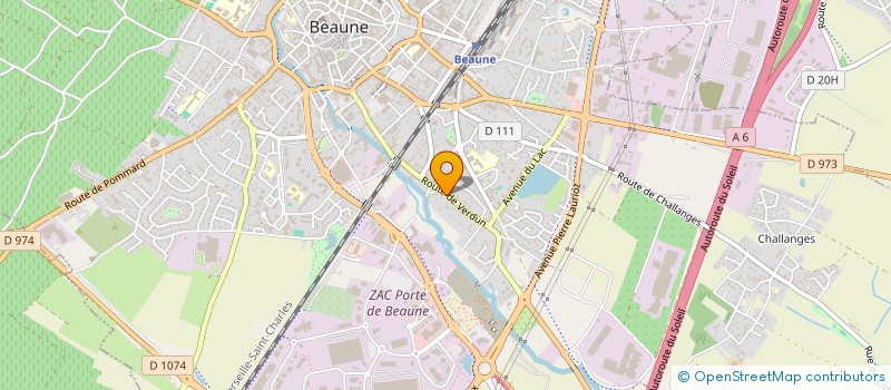 localisation de l'entreprise TAXIS CHAMARD à BEAUNE