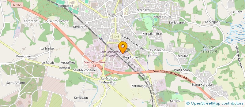 localisation de l'entreprise TAXIS COCAUD  QUEVEN