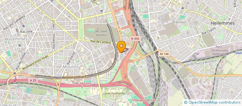 localisation de l'entreprise TAXIS CRYSTAL à LILLE