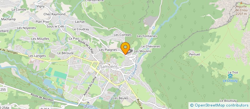 localisation de l'entreprise TAXIS DAVID  SAMOENS