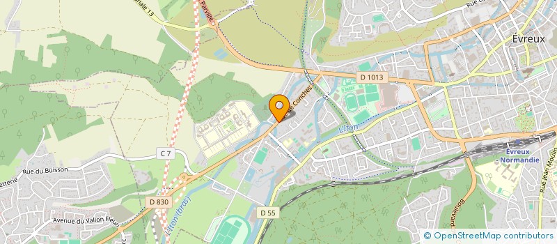 localisation de l'entreprise TAXIS DE LA VALLEE DE L'EURE  EVREUX