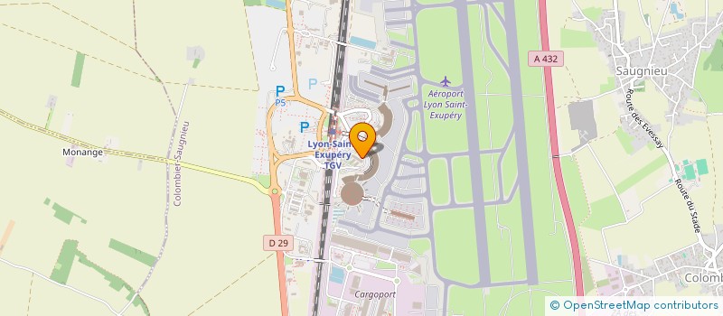 localisation de l'entreprise TAXIS DES AEROPORTS  COLOMBIER-SAUGNIEU
